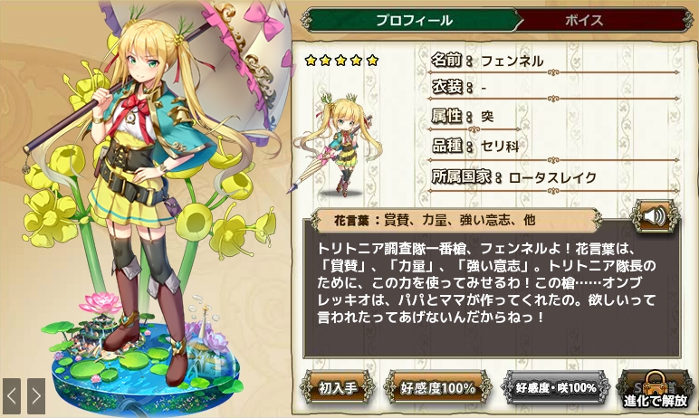 フェンネル Flower Knight Girl Wiki