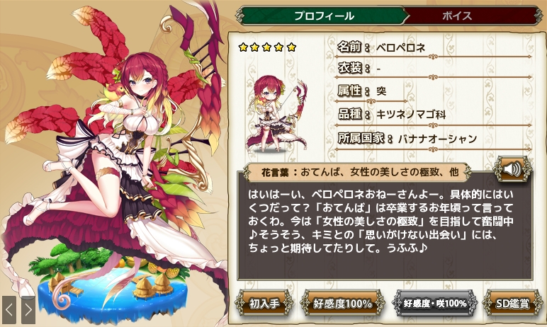 ベロペロネ Flower Knight Girl Wiki