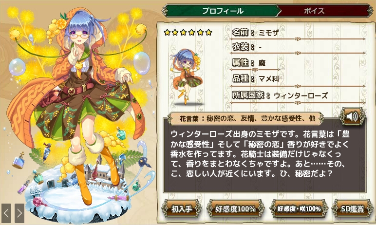 ミモザ Flower Knight Girl Wiki