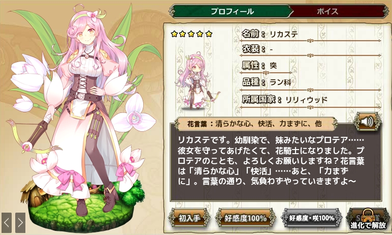 リカステ Flower Knight Girl Wiki