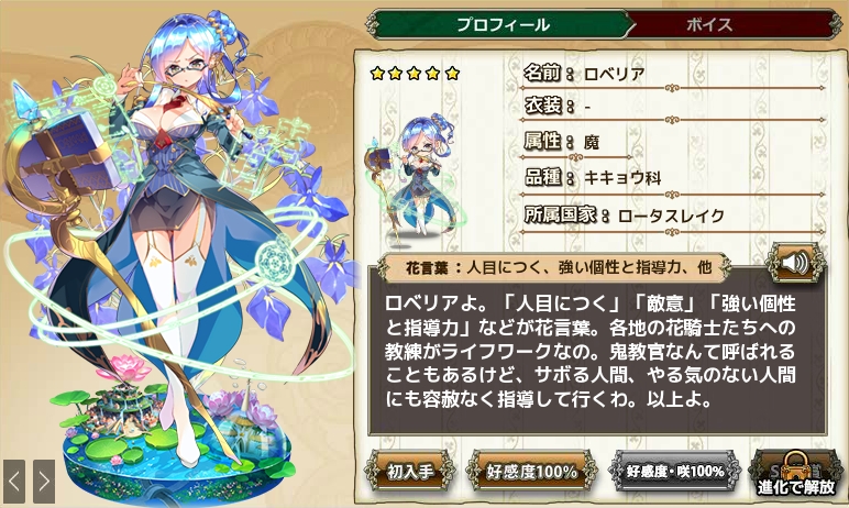 ロベリア Flower Knight Girl Wiki