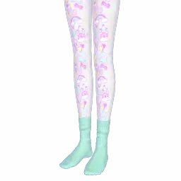 ファンシー柄タイツくしゅっとソックスA.webp