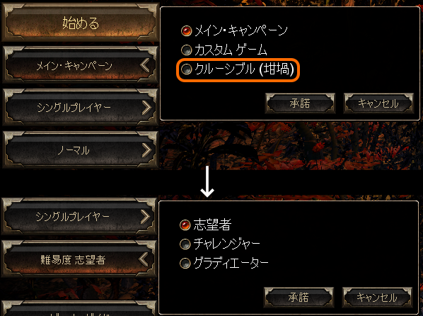 in Menu in Menu