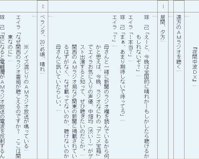 四方山話 スクリプト作業の効率化と台本出力 Outfocus Wiki