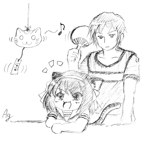 131-281 haruhi_nuko_and_kyon_listen_to_sound_of_wind_bell_of_cat.png