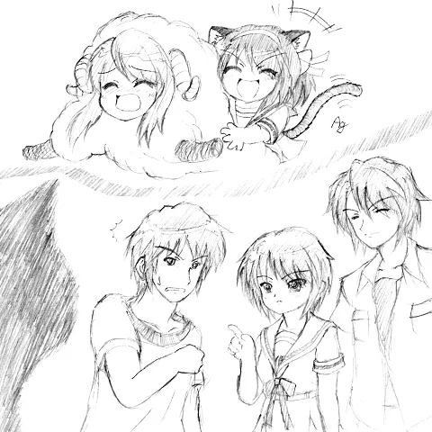 131-595 haruhi_nuko_touches_mikuru_sheep_body_and_kyon_encounters_ghost_cat.png