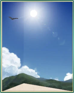 青空と山側の夏雲.png