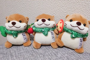 さすらいの旅カワウソ ぬいぐるみ 北海道 岩手 新潟 奈良 京都