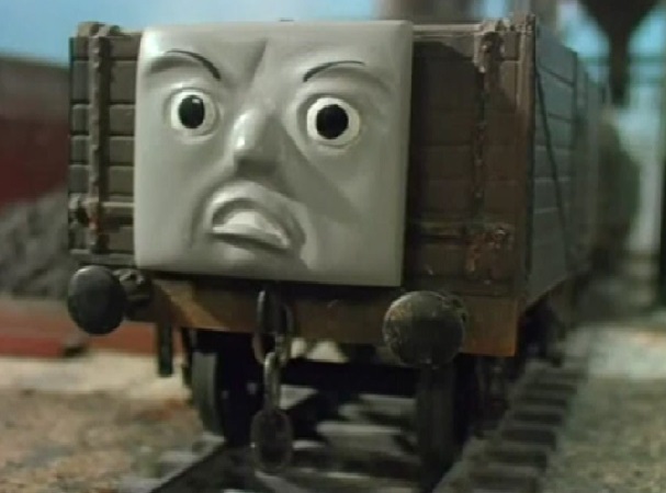 第3シーズンのちょい怒り顔のいたずら貨車