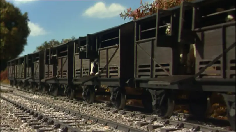 TV版第10シーズンのグレート・ウェスタン鉄道の家畜貨車（顔無し）