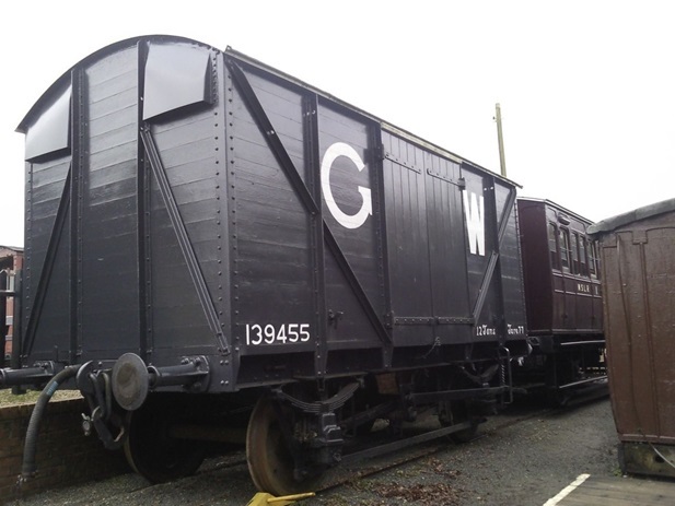グレート・ウェスタン鉄道の有蓋貨車のモデル機