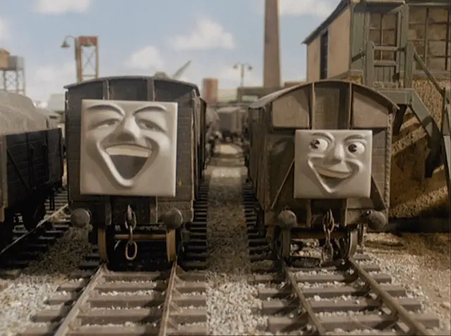 TV版第4シーズンのグレート・ウェスタン鉄道の有蓋貨車（いたずら貨車）