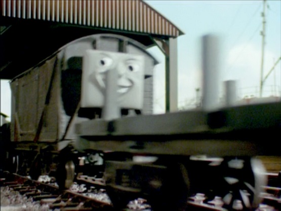 TV版第6シーズンのグレート・ウェスタン鉄道の有蓋貨車（いたずら貨車）