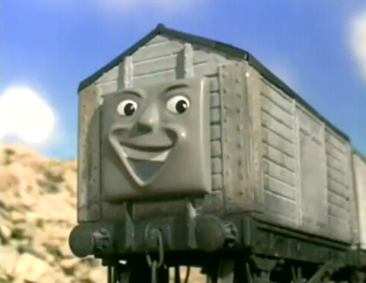 TV版第7シーズンの灰色のサクサの塩の有蓋貨車（タイプ1）