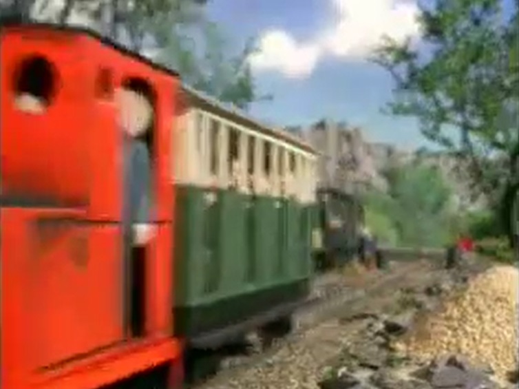 TV版第7シーズンの高山鉄道の緑の客車2