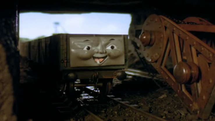 TV版第5シーズンのスクラフィーの顔の貨車
