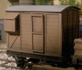 TV版第4シーズンの薄茶色のタリスリン鉄道の6号車掌車