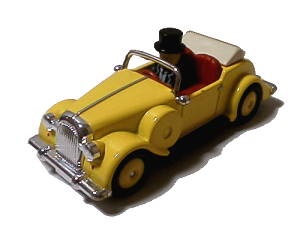 トーマスエンジンコレクションのトップハム・ハット卿の黄色い車