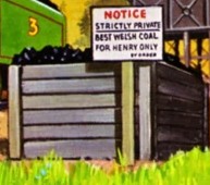 汽車のえほんのみ登場　ヘンリーの為にふとっちょの局長が買い付けたウェールズの石炭