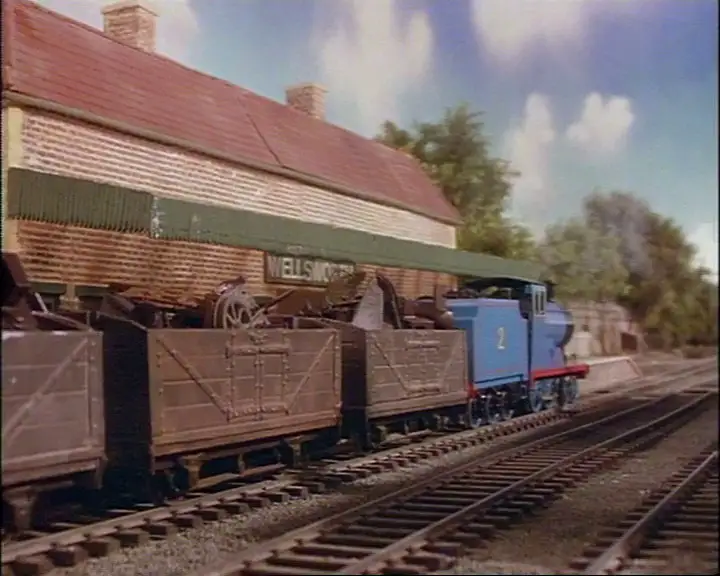 TV版第2シーズンのリントン・アンド・バーンステイプル鉄道のスクラップの貨車