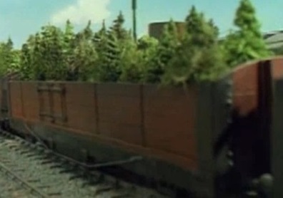 TV版第3シーズンのリントン・アンド・バーンステイプル鉄道のロング貨車