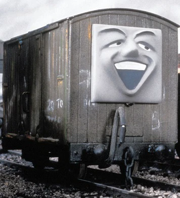 TV版第5シーズンのリントン・アンド・バーンステイプル鉄道の有蓋貨車