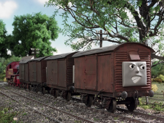 TV版第7シーズンのロンドン・アンド・ノース・イースタン鉄道の顔付き有蓋貨車（タイプ1）4