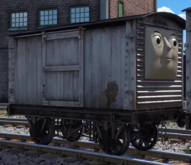 TV版第23シーズンのロンドン・アンド・ノース・イースタン鉄道の顔付き有蓋貨車（タイプ1）