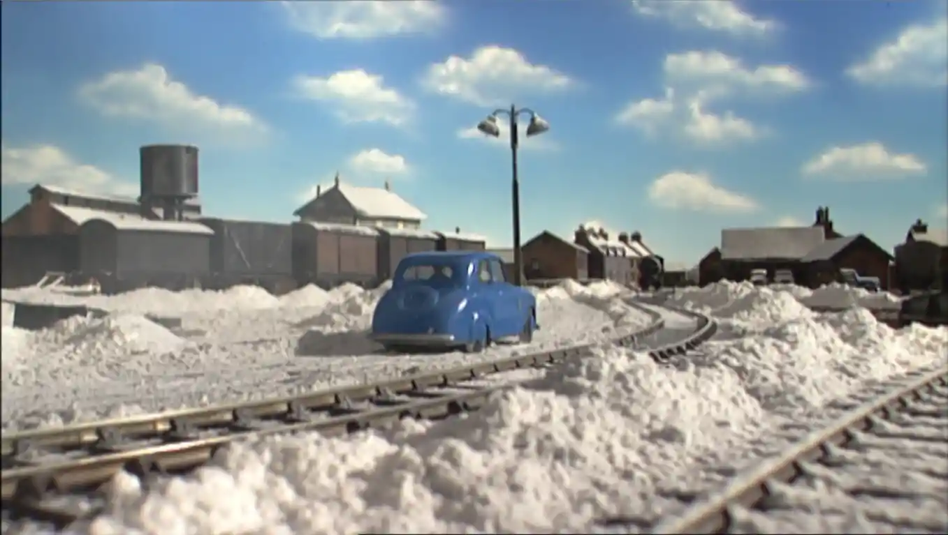 TV版第8シーズンの黒いロンドン・アンド・ノース・ウェスタン鉄道の有蓋貨車