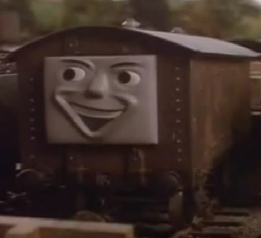 TV版第2シーズンのロンドン・ブライトン・アンド・サウス・コースト鉄道の有蓋貨車4（いたずら貨車の顔）2