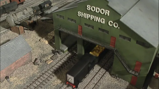 長編第2作のロンドン・ブライトン・アンド・サウス・コースト鉄道の有蓋貨車