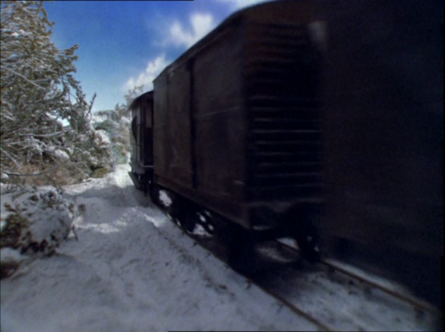 TV版第1シーズンのロンドン・ミッドランド・アンド・スコティッシュ鉄道の有蓋貨車