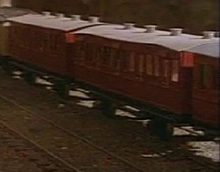 TV版第2シーズンの濃赤茶色の支線客車2
