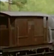TV版第1シーズンの茶色のイギリス国鉄の20トンブレーキ車4