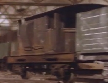 TV版第2シーズンの茶色のサザン鉄道の25トンブレーキ車