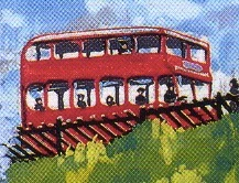 原作第5巻の赤い2階建てバス