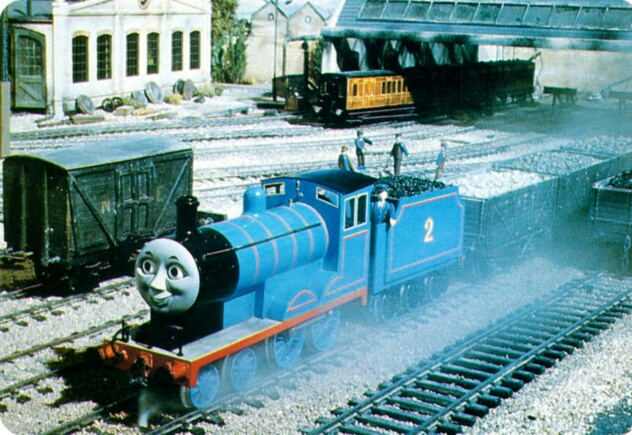 TV版第1シーズンのロンドン・アンド・ノース・ウェスタン鉄道の有蓋貨車(NEの文字)