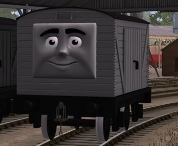 Trainzの顔付きのイギリス国鉄の12トン有蓋貨車（タイプ2）
