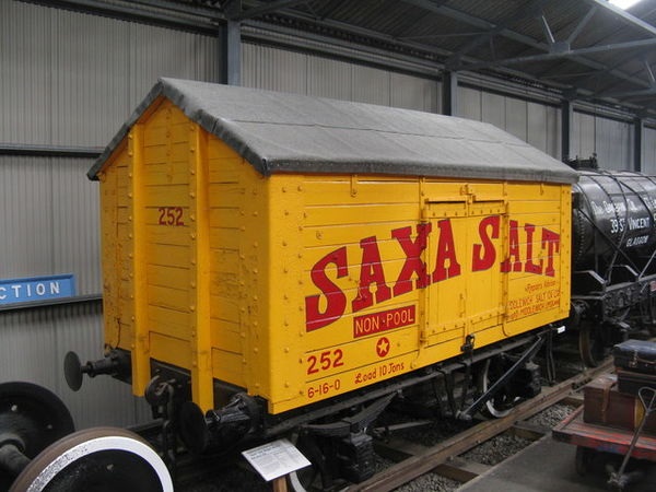 サーカスの塩の有蓋貨車のモデル機