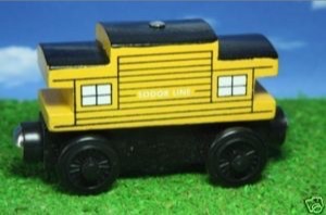 木製レールシリーズの黄色いソドー鉄道のカブース