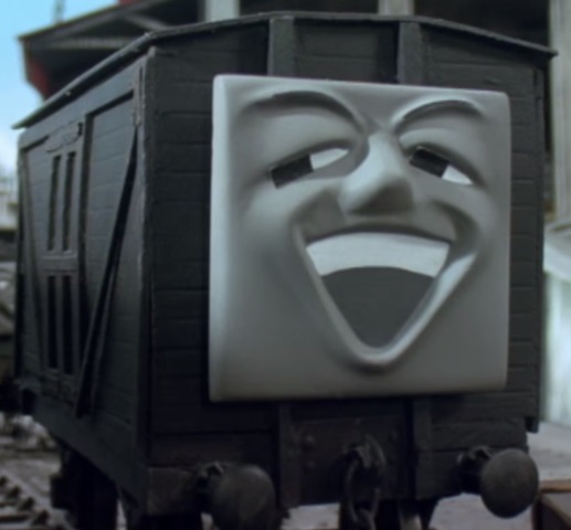 TV版第6シーズンの濃灰色のノース・イースタン鉄道の有蓋貨車