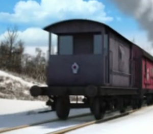 TV版第20シーズンの灰色のイギリス国鉄の20トンブレーキ車2