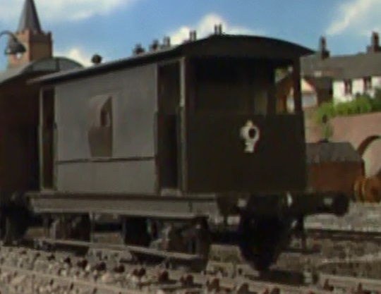 TV版第8シーズンの灰色のイギリス国鉄の20トンブレーキ車