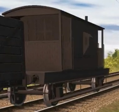 Trainzの灰色のイギリス国鉄の20トンブレーキ車