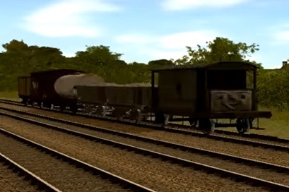 Trainzの顔付きのイギリス国鉄の20トンブレーキ車