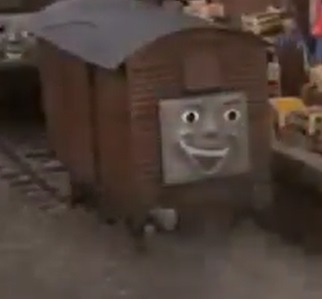 TV版第7シーズンの顔付きのロンドン・アンド・ノース・イースタン鉄道の12トン有蓋貨車（タイプ1）