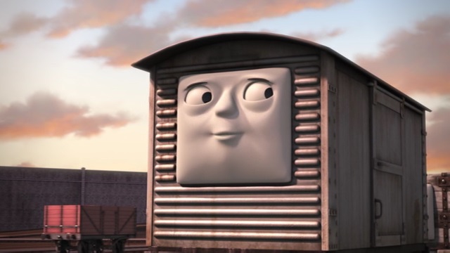 TV版長編第13作の顔付きのロンドン・アンド・ノース・イースタン鉄道の12トン有蓋貨車（タイプ1）