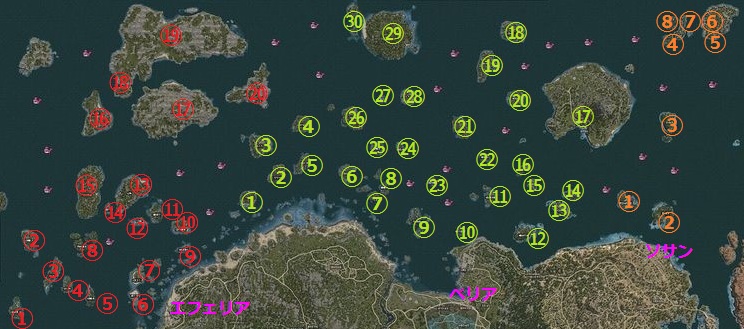 島全体ｍａp情報 ギルド こねこきっさ Wiki