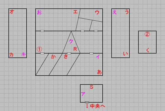 第六層北域のマップ