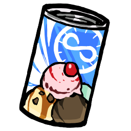 アイスクリームの缶詰め